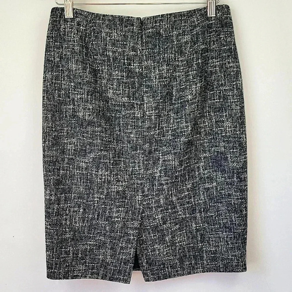 Michael by Michael Kors Tweed Skirt Navy/Lt. Gray Size 4 - Picture 6 of 15